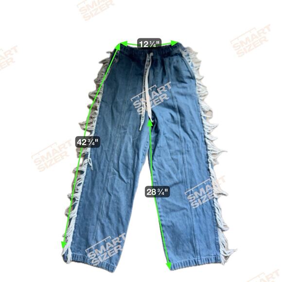 Adidas x KSENIASCHNAIDER Fringe Denim Joggers – Women’s - Picture 8 of 8